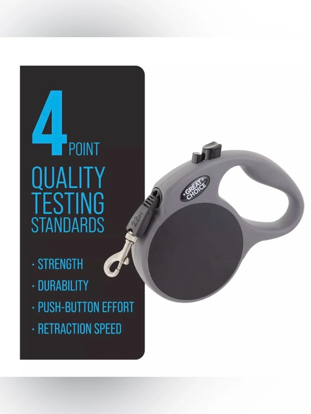 Great Choice Retractable + Extra Length Tape Dog Leash